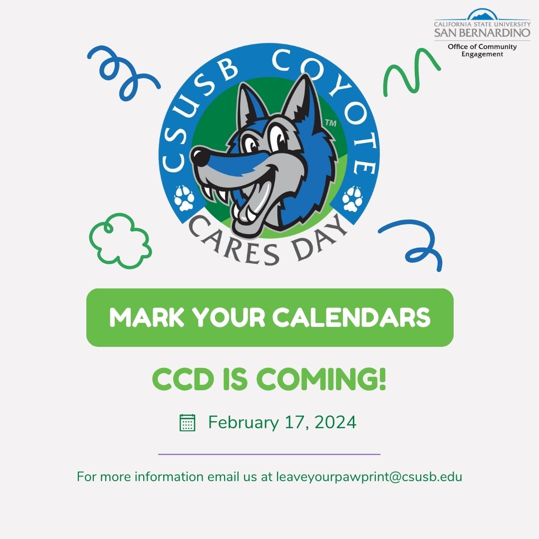 Coyote Cares Day 2024 Community Engagement CSUSB